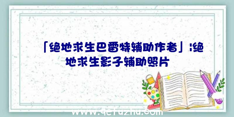 「绝地求生巴雷特辅助作者」|绝地求生影子辅助照片